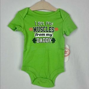 Wonder Nation Green Graphic Onesie